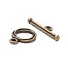 Tibetan Style Zinc Alloy Toggle Clasps MLF0539Y-NF-3