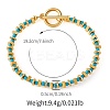 Synthetic Turquoise & Brass Beaded Bracelets for Women XC1263-6