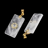 Natural Quartz Crystal Faceted Pendants G-A298-01G-10-2