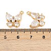 Brass Micro Pave Cubic Zirconia Pendants KK-F906-02G-3