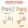 4Pcs 2 Colors Bowknot Alloy Rhinestone Shoe Decorations FIND-CP0002-25-2