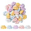 40Pcs 5 Colors Opaque Resin Cabochons CRES-CJ0001-62-1