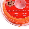 2-Ply Round Waxed Cotton Thread Cords YC-T004-01A-28-2