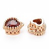 Brass Micro Pave Cubic Zirconia Charms KK-S356-773B-2