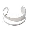 304 Stainless Steel Cuff Bangles BJEW-F521-01P-2