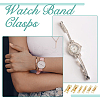 12Pcs 3 Styles Eco-Friendly Brass Watch Band Clasps KK-DC0003-98-6
