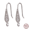 Anti-Tarnish Rhodium Plated 925 Sterling Silver STER-L054-16P-5