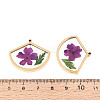 304 Stainless Steel Epoxy Resin Pendants STAS-T072-19-4