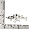 Tibetan Style Alloy Submachine Gun Pendants TIBEP-Q043-144-RS-3