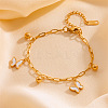 304 Stainless Steel Bracelets BJEW-R003-03G-02-1