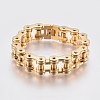 Men's 201 Stainless Steel Bracelets BJEW-H569-17MM-F-1