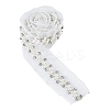 Resin with Rhinestone Gauze Ribbon OCOR-WH0078-140-8