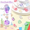 100Pcs 10 Colors Transparent Spray Paint Glass Beads GLAA-CJ0002-72-2