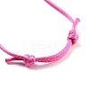 Adjustable Waxed Polyester Cord Bracelet for Women BJEW-TAC0011-3