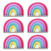6Pcs Food Grade Eco-Friendly Silicone Focal Beads SIL-YW0001-04E-1