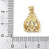 Brass Micro Pave Cubic Zirconia Pendants KK-A260-07E-G-3