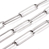 Tarnish Resistant 304 Stainless Steel Paperclip Chains CHS-L022-02C-2
