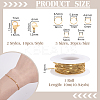 AHADEMAKER DIY 304 Stainless Steel Figaro Chain Necklaces Making Kits FIND-GA0006-95G-2