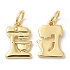 Eco-Friendly Rack Plating Brass Charms KK-R143-09G-1