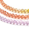 Transparent Painted Glass Beads Strands X1-DGLA-A034-T3mm-A12-4