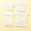 30Pcs 4 Styles Rectangle Organza Bags Jewellery Storage Pouches Wedding Favour Party Mesh Drawstring Gift OP-FS0001-01C-9