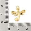 Rack Plating Brass Micro Pave Clear Cubic Zirconia Pendants KK-B093-10B-G-3
