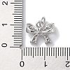 Rack Plating Brass Micro Pave Clear Cubic Zirconia Pendants KK-Z039-11P-3