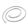 304 Stainless Steel Snake Chain Necklaces NJEW-P162-06S-1