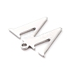 Tarnish Resistant 304 Stainless Steel Charms STAS-H112-W-P-3