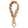 Cotton Braided Flower Pendant Decorations AJEW-TAC0030-032G-08-1