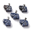 Natural Blue Spot Jasper Pendants G-B127-05P-11-2
