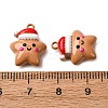 Christmas Themes Baking Paint Alloy Pendants FIND-G097-02E-3