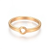 Unisex Ion Plating(IP) 304 Stainless Steel Finger Rings RJEW-E164-11G-1
