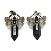 Natural Obsidian Faceted Pointed Bullet Big Pendants G-Q165-01AS-07-1
