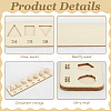 1 Set 3Pcs Wooden Dice Organizer Jewelry Trays ODIS-BC0001-15-1-4
