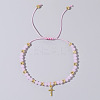 Bohemian Style Glass Braided Bead Bracelets for Women WV4296-2-1