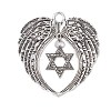 6Pcs 6 Styles Wing Tibetan Style Alloy Big Pendants HJEW-JM02311-4