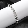 304 Stainless Steel Rhinestone Cup Chain Bracelets for Women BJEW-F488-26G-P-2