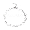 Non-Tarnish 304 Stainless Steel Star & Moon Link Chain Anklets for Men Women LS-STAS-B039-15P-1