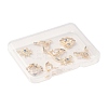 8Pcs 4 Styles Brass Micro Pave Cubic Zirconia Pendants KK-FS0001-96-6
