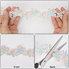 5 Yards Flower Polyester Lace Ribbon OCOR-GF0004-95E-5