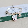 Cute Cartoon Alloy Enamel Multi-strand Charm Bracelets WG000A8-04-1