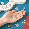 36Pcs 12 Colors Alloy Angel Pendant Decorations FIND-TA0001-92-6