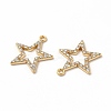 Alloy Rhinestone Pendants PALLOY-I217-19G-2