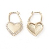 Brass Micro Pave Cubic Zirconia Huggie Hoop Earrings X-EJEW-L234-010B-G-3