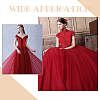 2 Pairs 2 Colors Polyester Ornament Accessories DIY-HY0001-99-6