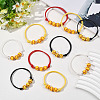 20Pcs 4 Colors Sport Theme Acrylic Beaded Bracelets for Men Women BJEW-SP0001-21-5