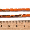 Electroplate Glass Beads Strands EGLA-D031-01-20-4