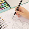 8Pcs 4 Styles Liner Detail Fine Paint Brushes AJEW-DJ0002-40-3