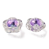 UV Plating Rainbow Iridescent Acrylic Beads OACR-A014-03B-2